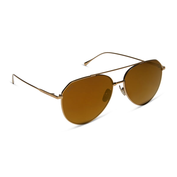 dash - copper metal + brown gold flash + polarized sunglasses 2