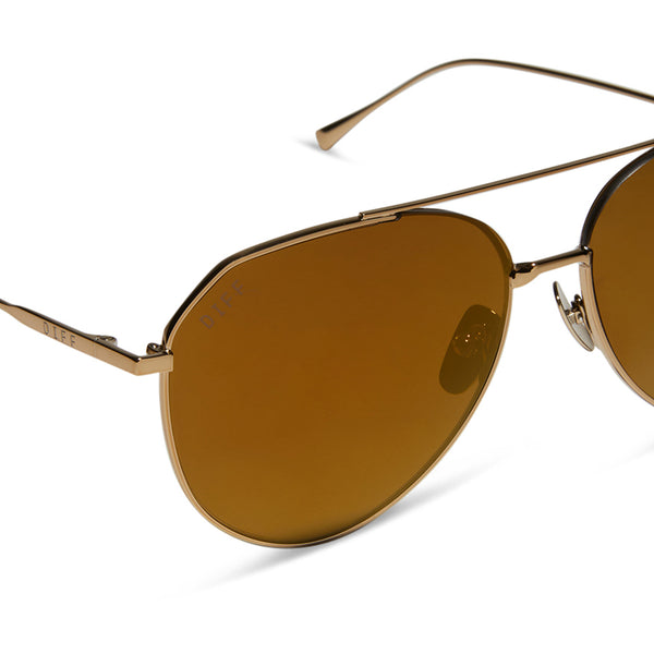 dash - copper metal + brown gold flash + polarized sunglasses 4