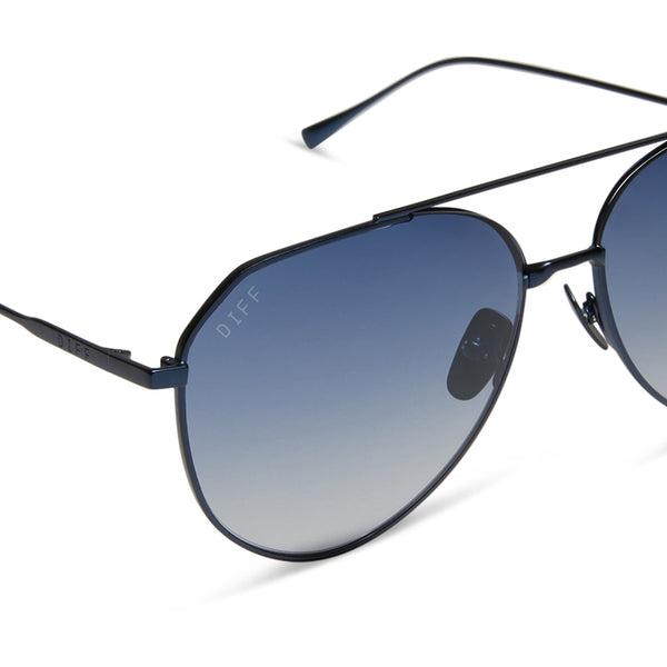 dash - deep navy metal + aegean blue flash sunglasses 4