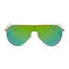 Color swatch for dash shield - gold + brown gradient sunglasses