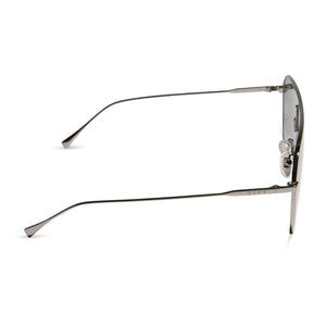 DASH SHIELD - GUNMETAL + GREY SUNGLASSES