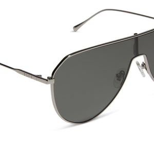 Dash SHIELD Shield Sunglasses | Gunmetal & Grey | DIFF Eyewear display picture 3