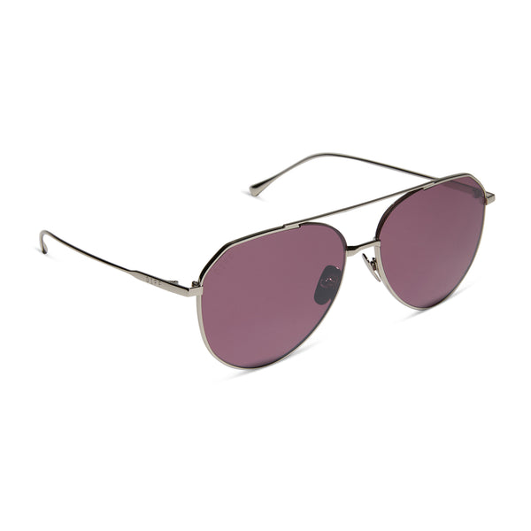dash - silver + aubergine w silver flash + polarized sunglasses 2