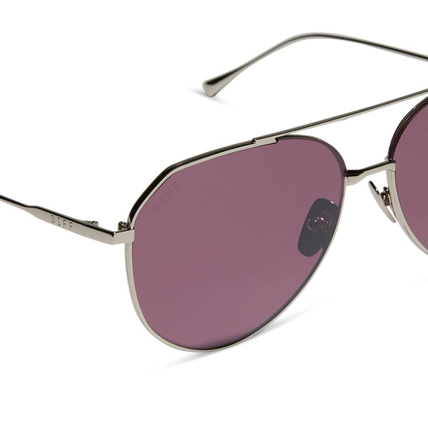dash - silver + aubergine w silver flash + polarized sunglasses 4