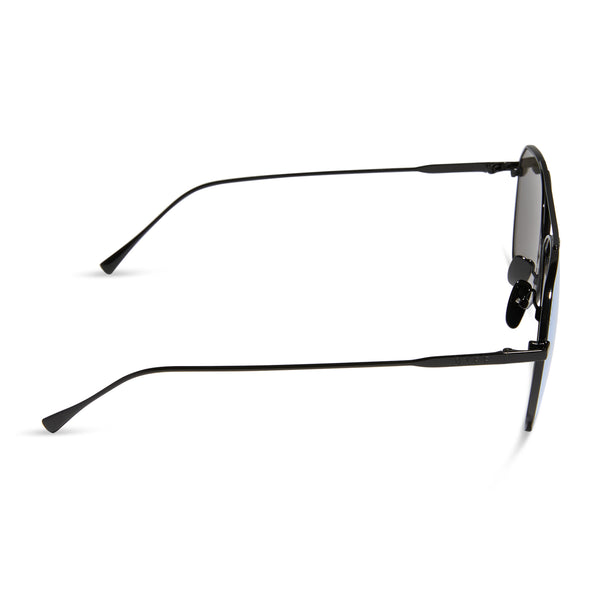 dash xs - black + lavender mirror sunglasses 3