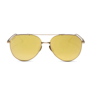 DASH XS - GOLD + BRILLIANT GOLD MIRROR + POLARIZED SUNGLASSES