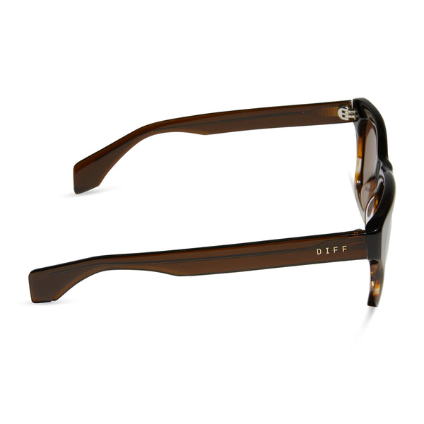 dean - mocha + brown + polarized sunglasses 2