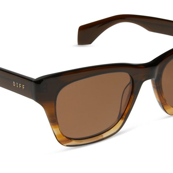 dean - mocha + brown + polarized sunglasses 3