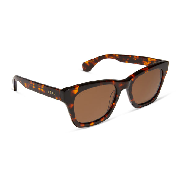 dean - rich tortoise + brown + polarized sunglasses 2
