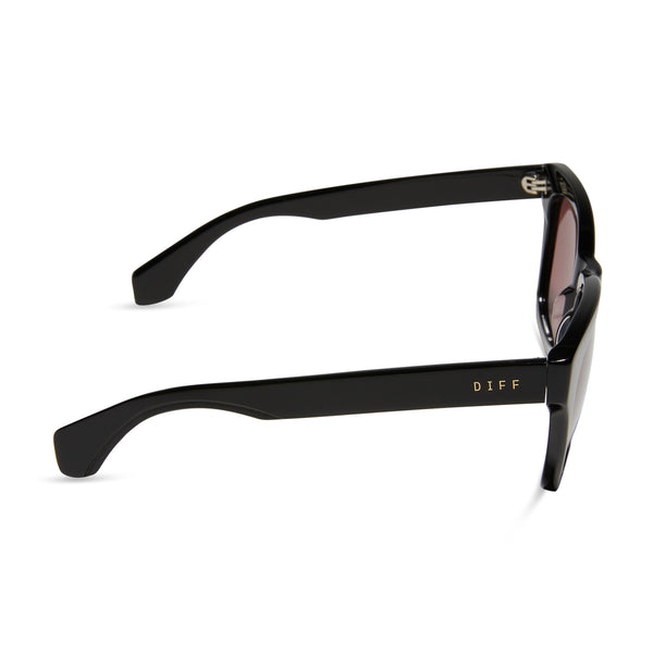dean xl - black + mauve + polarized sunglasses 3