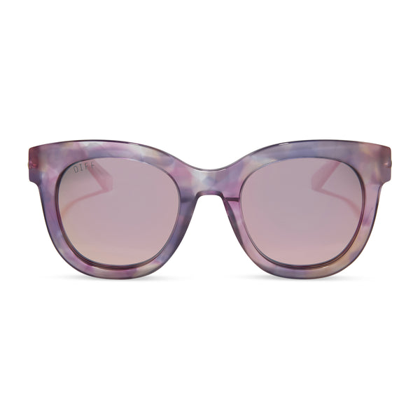 disney princess - rapunzel + marbled floral + rose pink + polarized sunglasses
