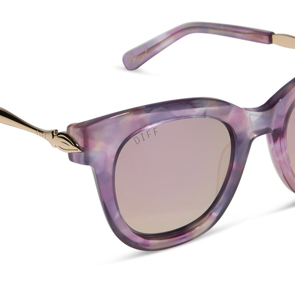 disney princess - rapunzel + marbled floral + rose pink + polarized sunglasses 4