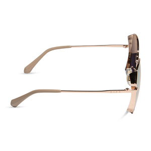 DONNA - CHAMPAGNE + CHERRY BLOSSOM MIRROR + POLARIZED SUNGLASSES