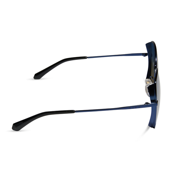 donna - deep navy metal + aegean blue flash sunglasses 3