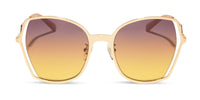swatch for DONNA III - GOLD + INCA GRADIENT SUNGLASSES