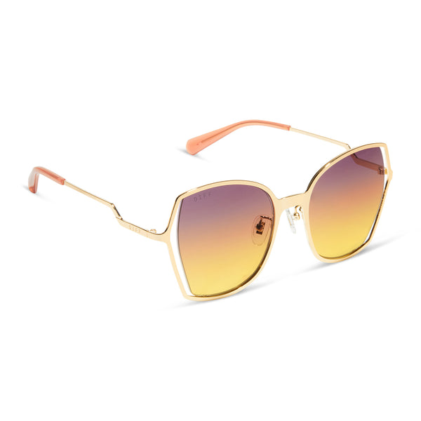 donna iii - gold + inca gradient sunglasses 2
