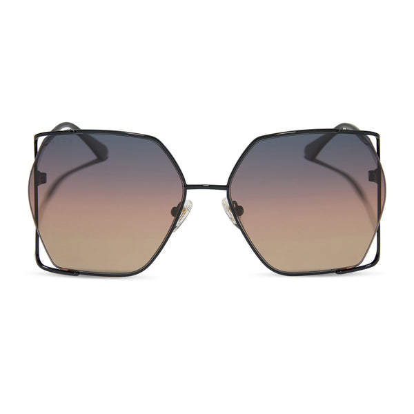 donna iv - black + twilight gradient + polarized sunglasses