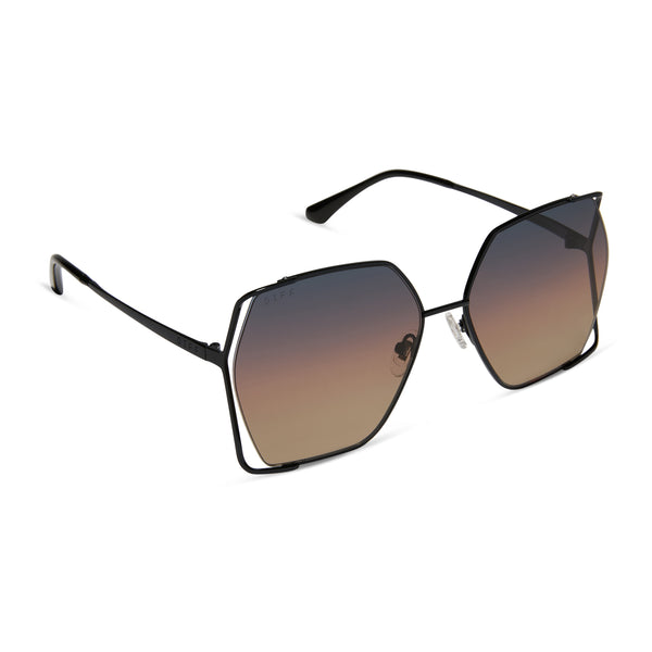 donna iv - black + twilight gradient + polarized sunglasses 2