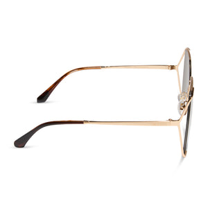 DONNA IV - BRUSHED GOLD + TRUFFLE SUNGLASSES