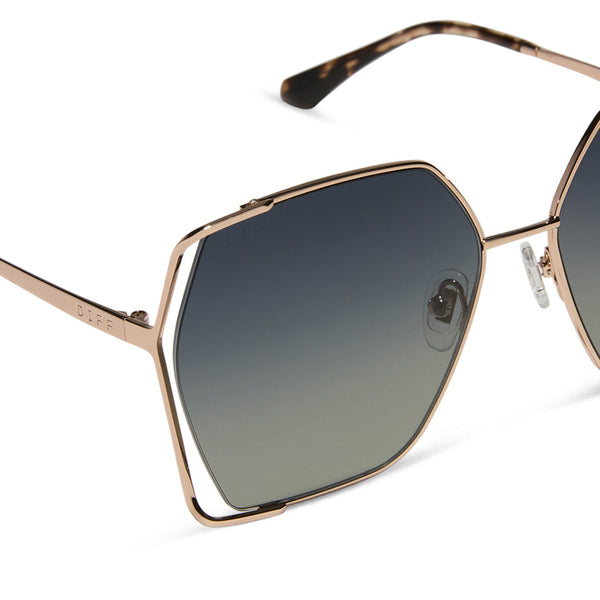 donna iv - champagne + grey gradient sunglasses 4