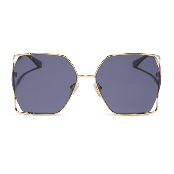 donna iv - gold + midnight + polarized sunglasses