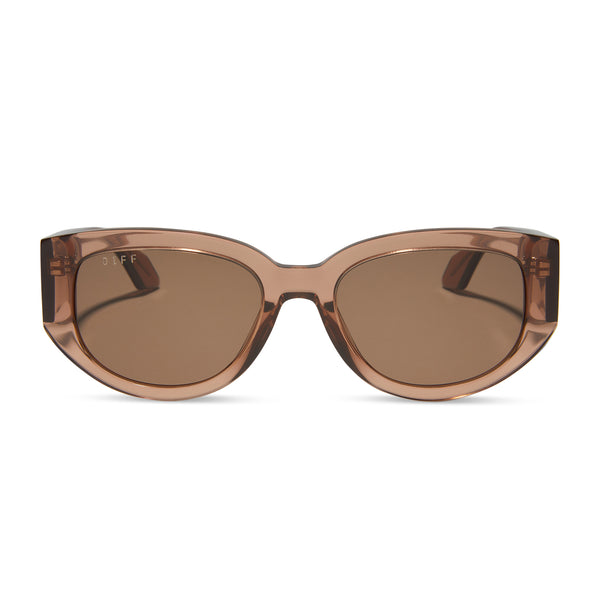 Drew Square Sunglasses | Café Ole & Brown | DIFF Eyewear