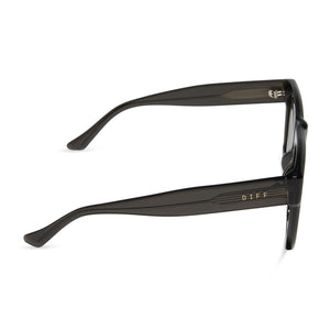 EASTON - BLACK SMOKE CRYSTAL + GREY MIRROR SUNGLASSES