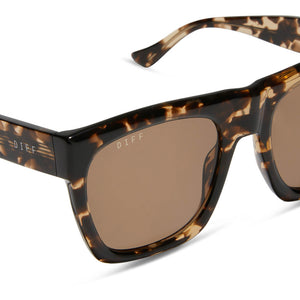 Easton Square Sunglasses | Espresso Tort & Brown | DIFF Eyewear display picture 3