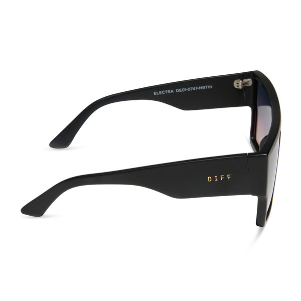 electra - matte black + twilight gradient sunglasses 3