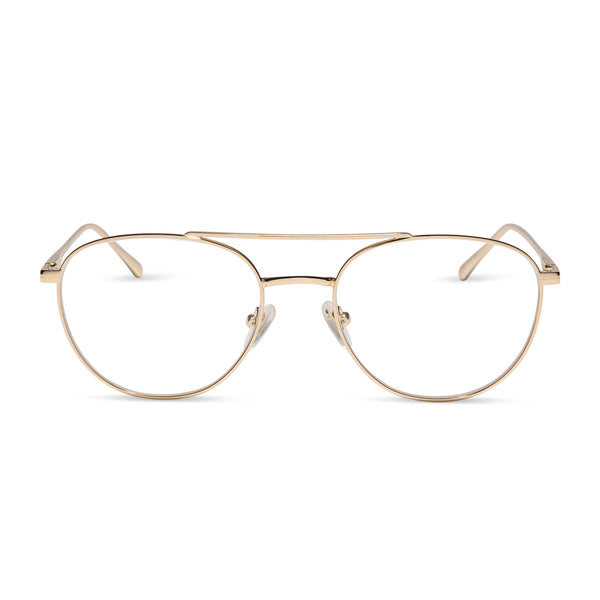 パームス EDGE PRIDE EPVC-603 V.Glass Casting Emerson Aviator Glasses | Silver | DIFF Eyewear