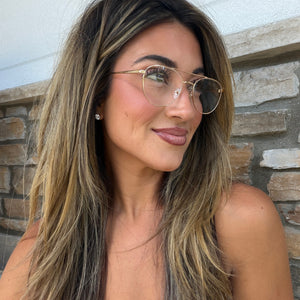 Emerson Aviator Glasses | Gold | DIFF Eyewear