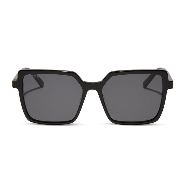 esme - black + grey + polarized sunglasses
