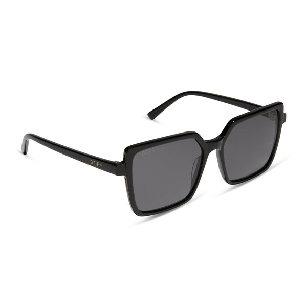 esme - black + grey + polarized sunglasses 2