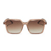 Color swatch for esme - vintage rose crystal + brown gradient sunglasses