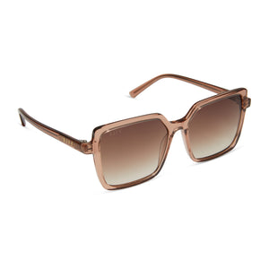 Esme Square Sunglasses | Café Ole & Brown Gradient | DIFF Eyewear