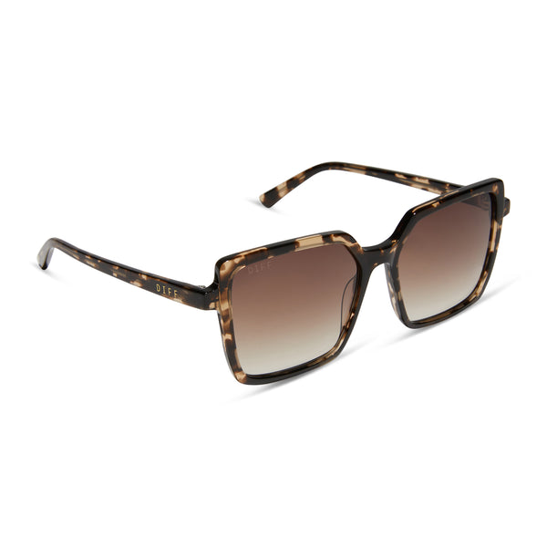 esme - espresso tortoise + brown gradient sunglasses 2