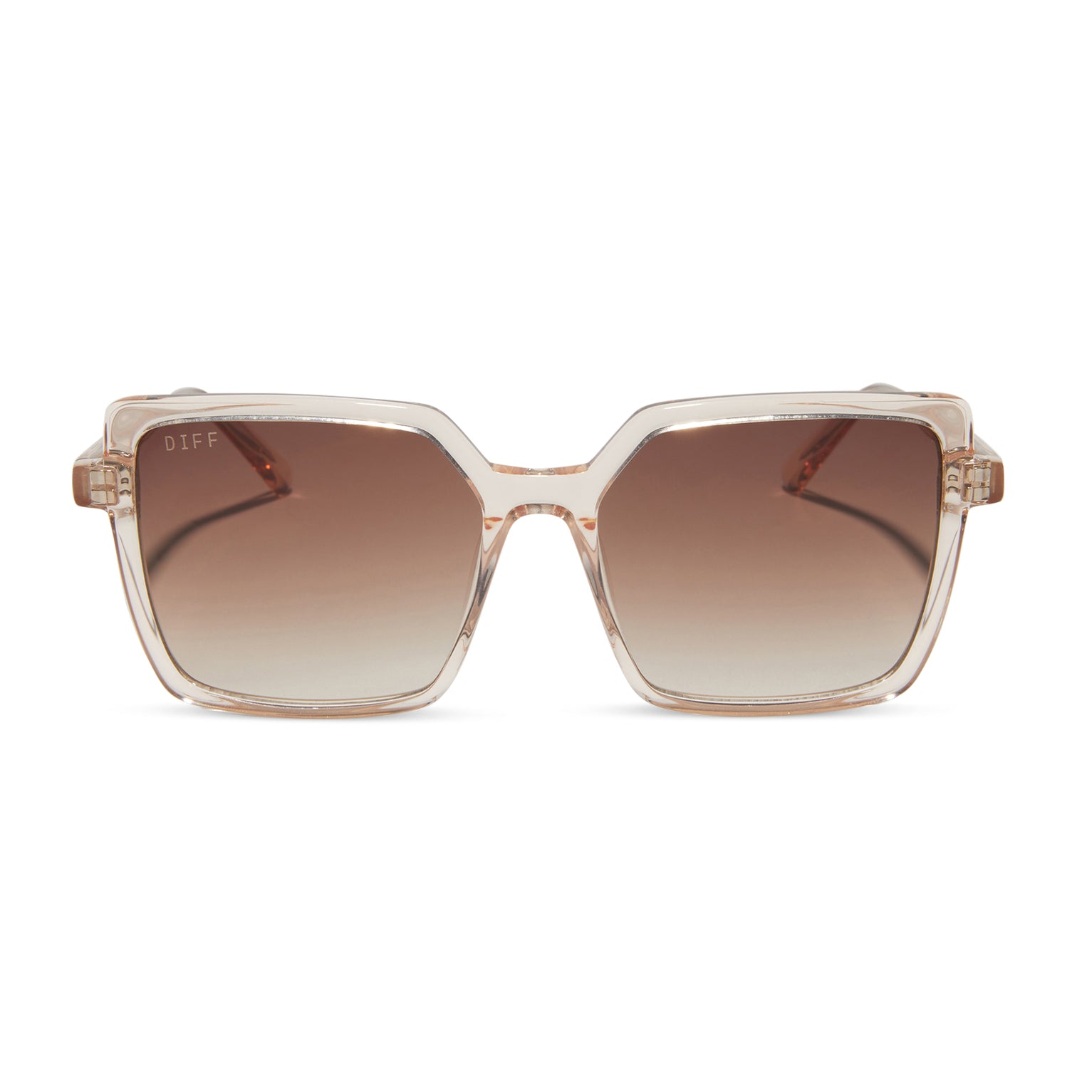 DIFF Eyewear Pauline - Black Brown Gradient Sunglasses
