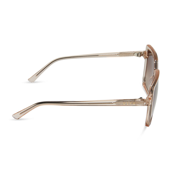 esme - vintage rose crystal + brown gradient sunglasses 3