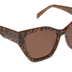 EVIE - ANIMAL + BROWN SUNGLASSES