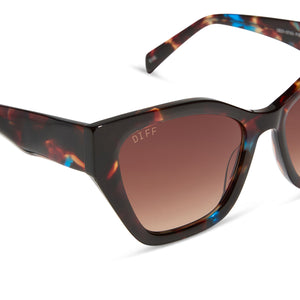 EVIE - CONFETTI TORTOISE + BROWN GRADIENT SUNGLASSES