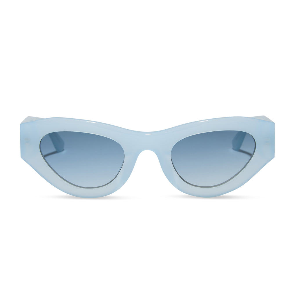 LUCY - PASTEL BLUE + BLUE GRADIENT + POLARIZED SUNGLASSES