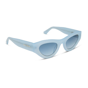 For Love & Lemons Lucy Sunglasses | Pastel Blue & Blue | DIFF Eyewear
