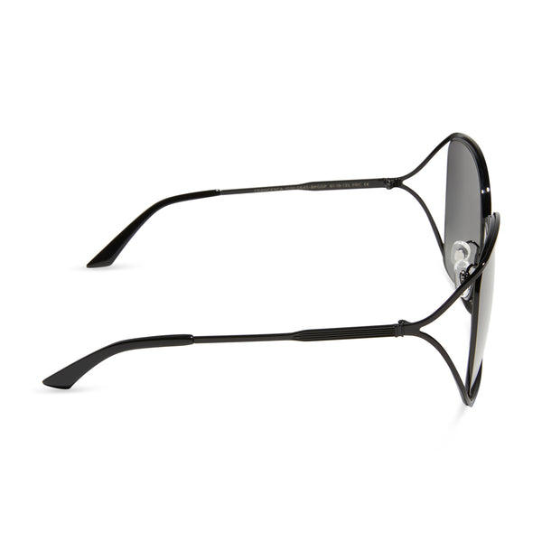 francesca - black + grey gradient + polarized sunglasses 3