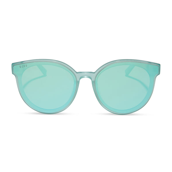 gemma - aquatic awe + aquatic awe mirror sunglasses