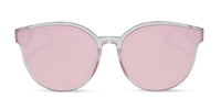 swatch for GEMMA - OPALESCENT PINK + CHERRY BLOSSOM MIRROR SUNGLASSES