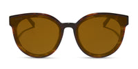 swatch for GEMMA - SEQUOIA TORTOISE + BROWN GOLD FLASH SUNGLASSES