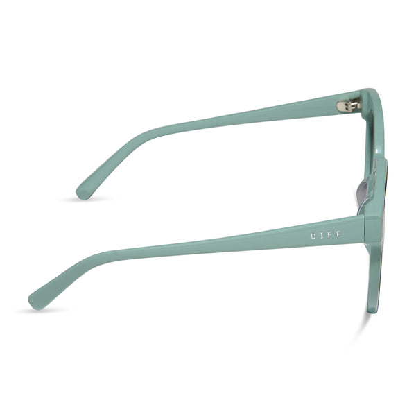 gemma - steel teal + grey gradient with silver flash sunglasses 3