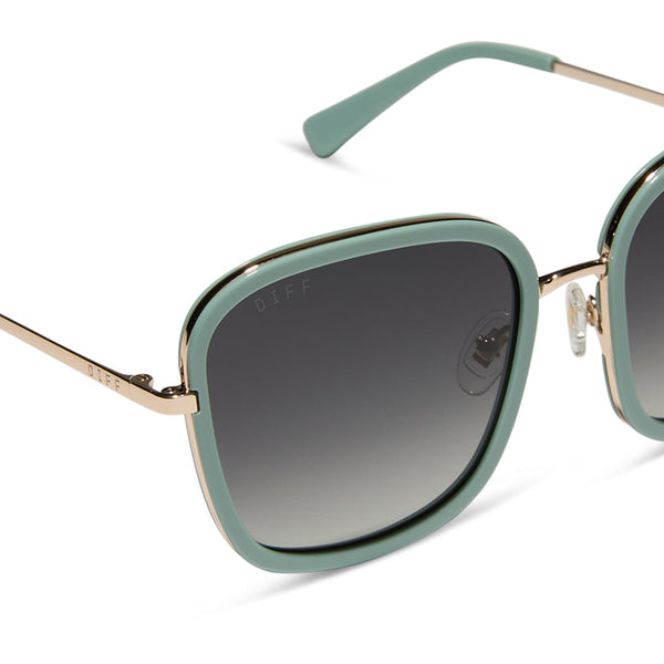 genevive - steel teal + grey gradient sunglasses 4