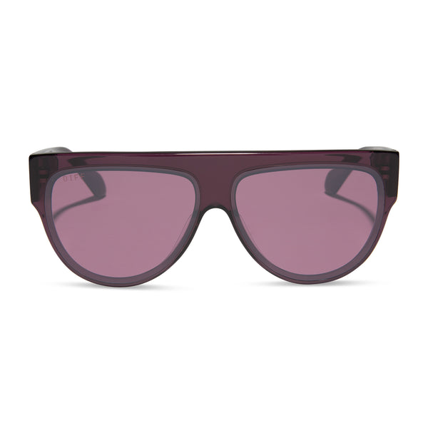 Georgie Square Sunglasses | Thistle & Grey Gradient | DIFF 