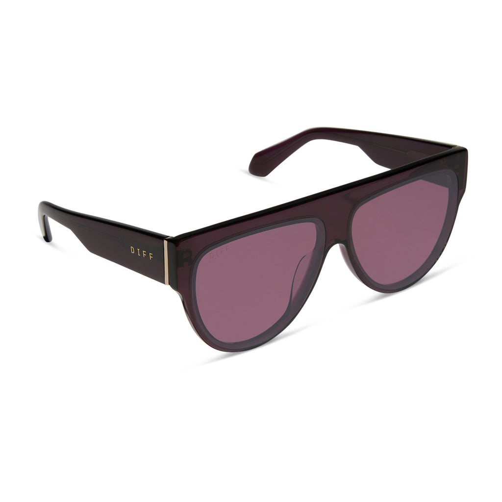 DIFF Eyewear Georgie Sunglasses: Black Brown Gradient